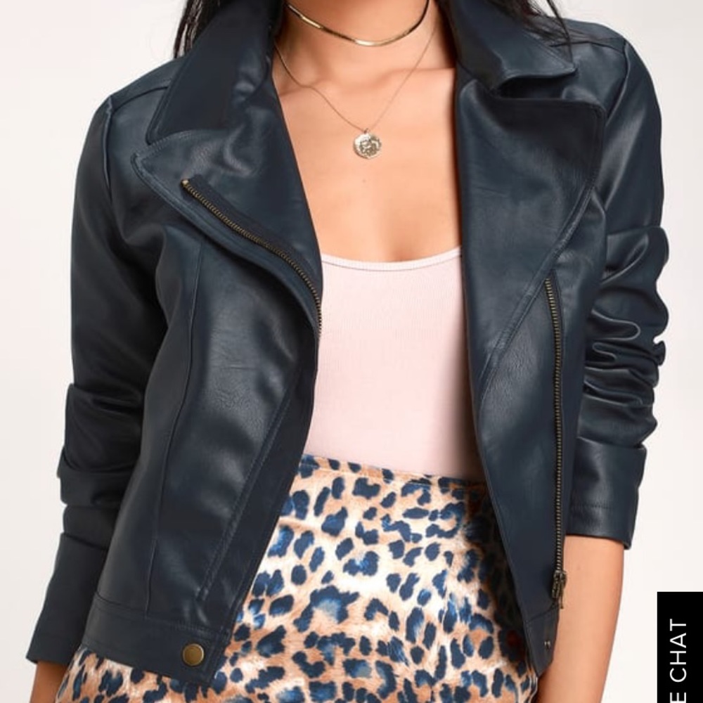 NWOT Lulu’s moto leather jacket